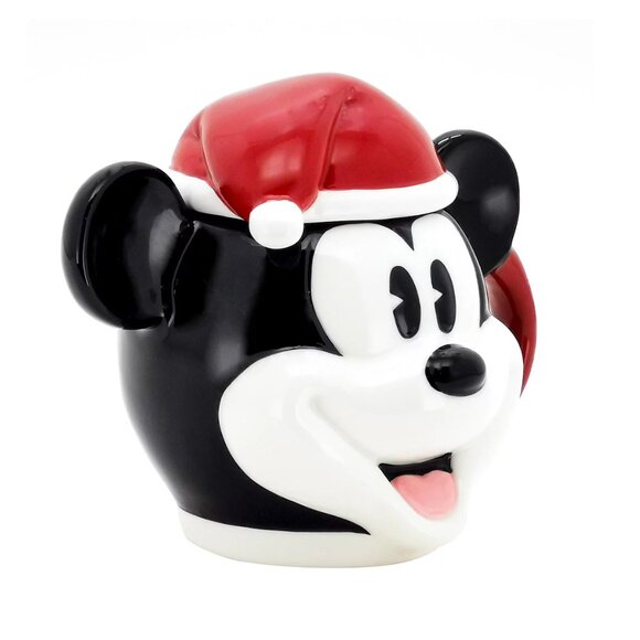 NEW RARE St. Nicholas Square Disney Christmas Mickey Mouse Lidded Mug - Picture 7 of 9